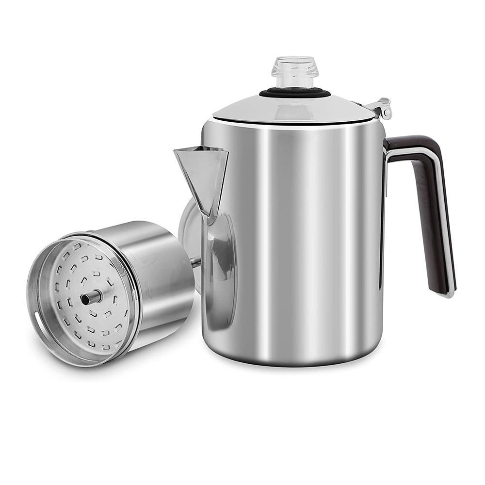 FREE SAMPLE camping coffee pot Stainless Steel Coffee Percolator Outdoors Percolator Coffee Pot