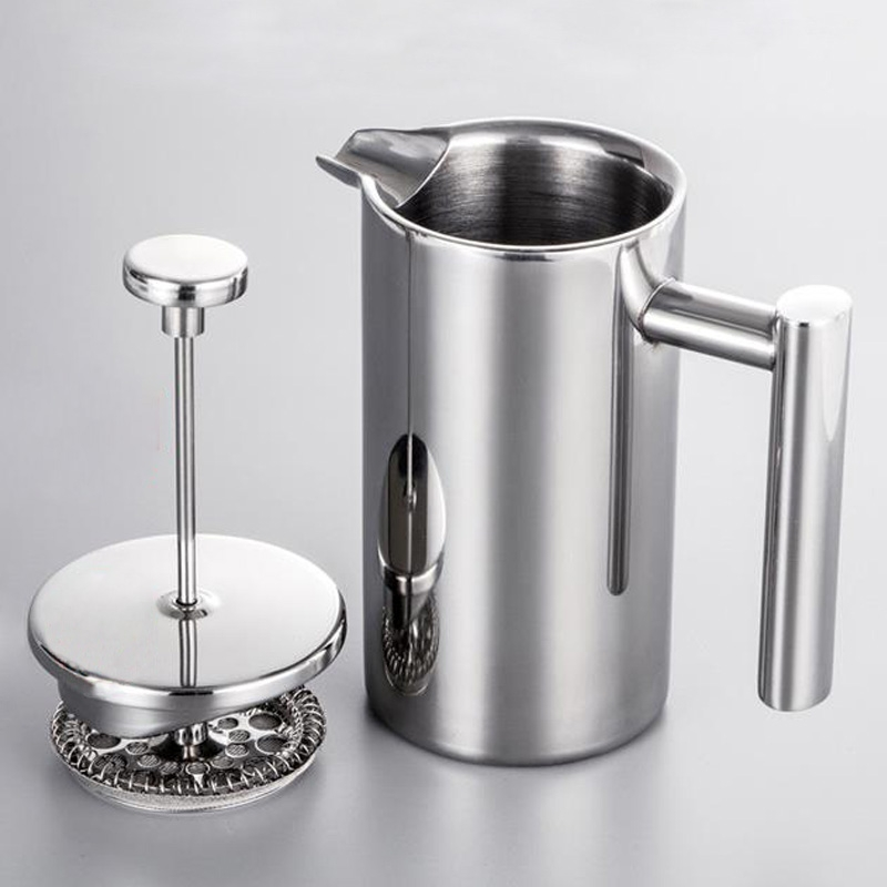 Hot Sale Modern Heat Resistant Coffee Tea Pot 100 ml Stainless Steel Coffee French Press