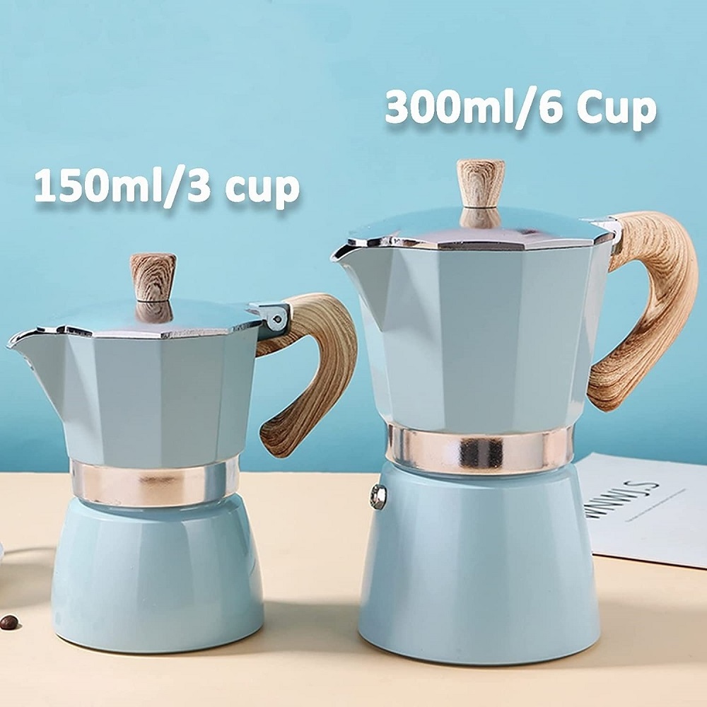 FREE SAMPLE Stove top Espresso Maker Mocha Pot Italian Manual Cuban Coffee Percolator Machine Cappuccino Latte