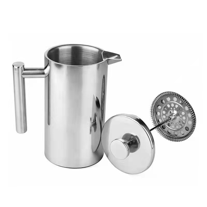 Hot Sale Modern Heat Resistant Coffee Tea Pot 100 ml Stainless Steel Coffee French Press