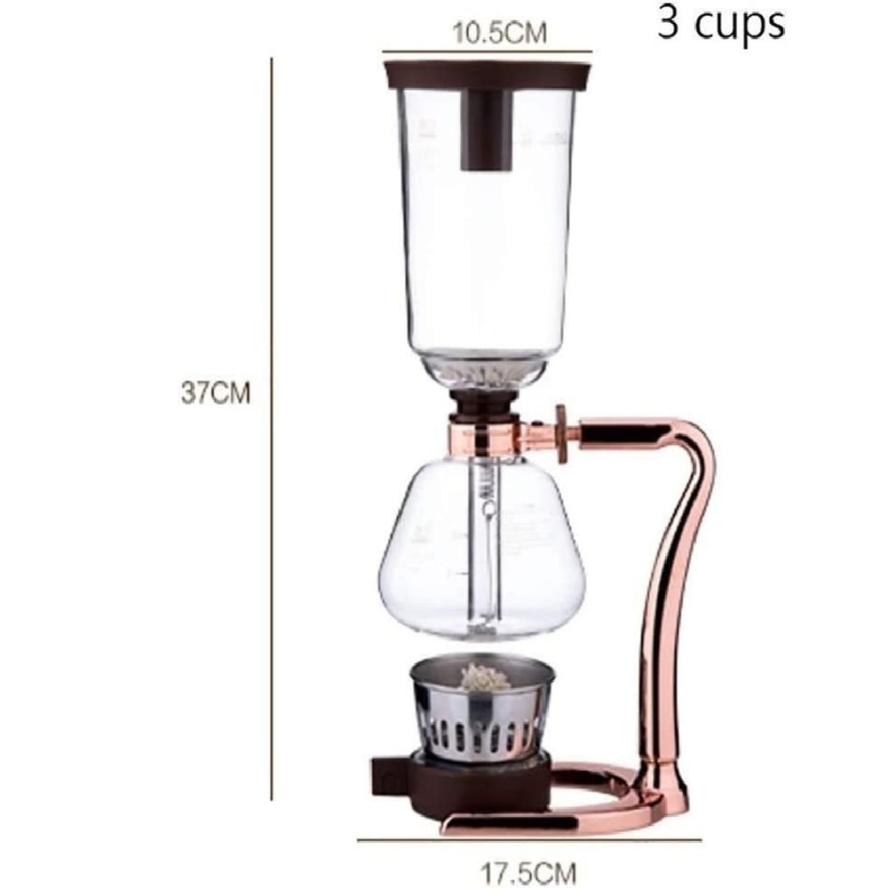 FREE SAMPLE Exquisite Syphon Vacuum Coffee Makers Technical Stainless Steel Siphon Pot Glass Easy to clean Coffee Machine