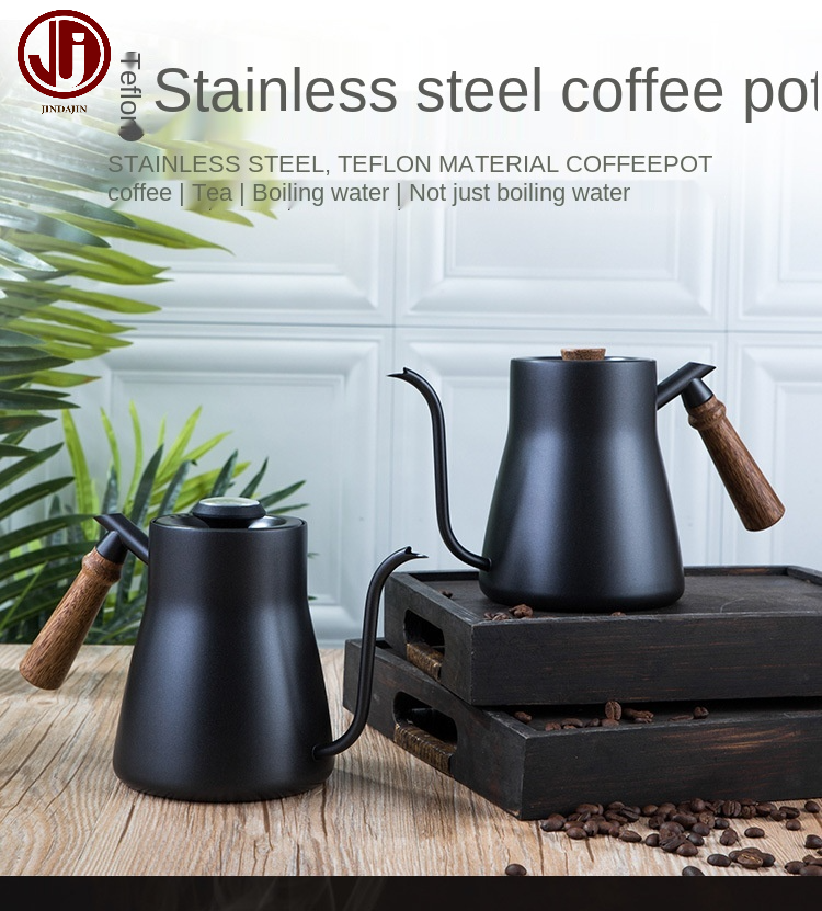 Good Sale Thermometer Stainless Steel Gooseneck Kettle Pour Over Coffee Tea Pot