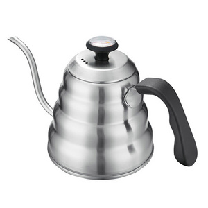 FREE SAMPLE Drip Kettle Thermometer Pour Over Coffee Pot Swan Long Neck Stainless Steel Thin Mouth Gooseneck Cloud Drip Kettle