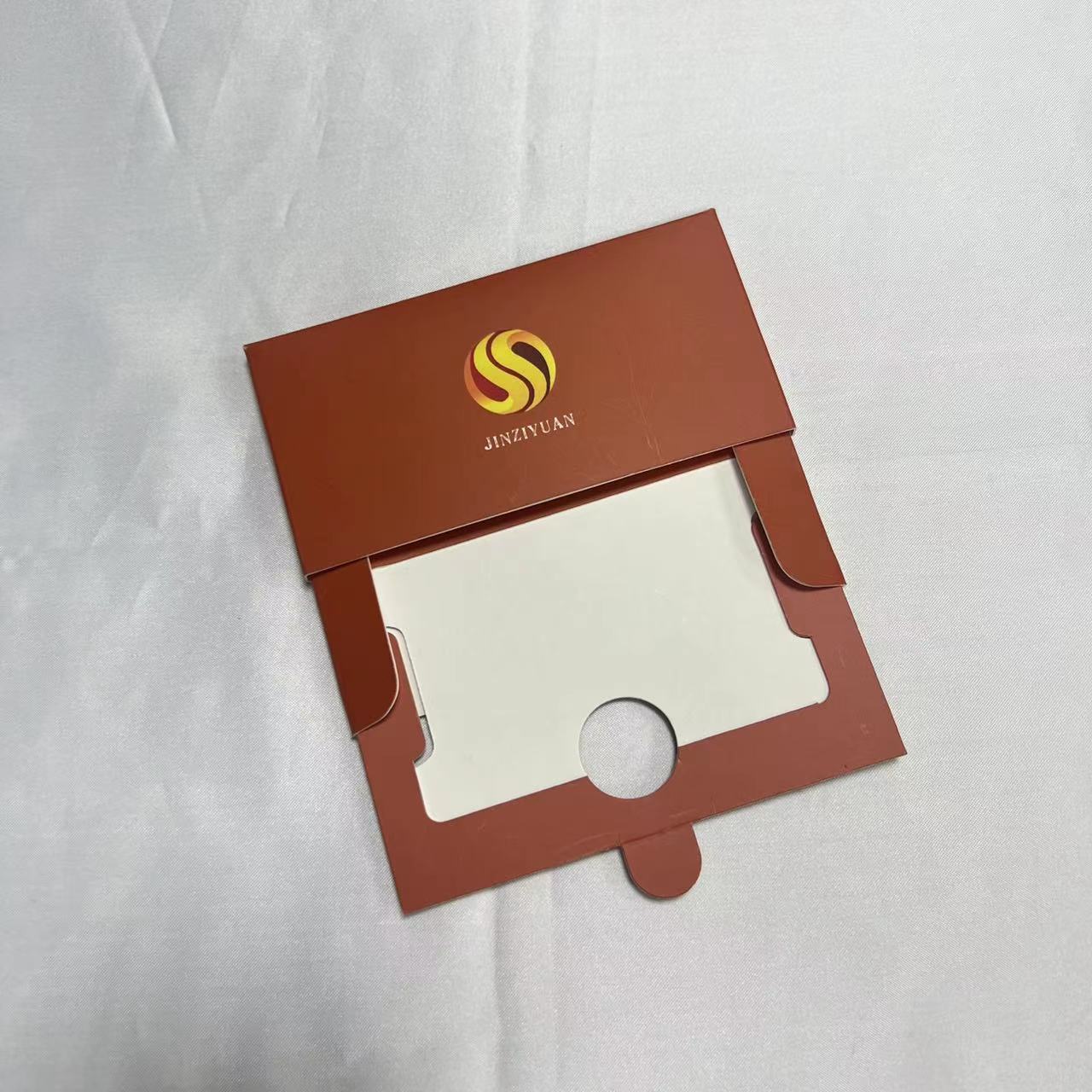 Custom push slider gift credit card packaging for metal telecom sim card