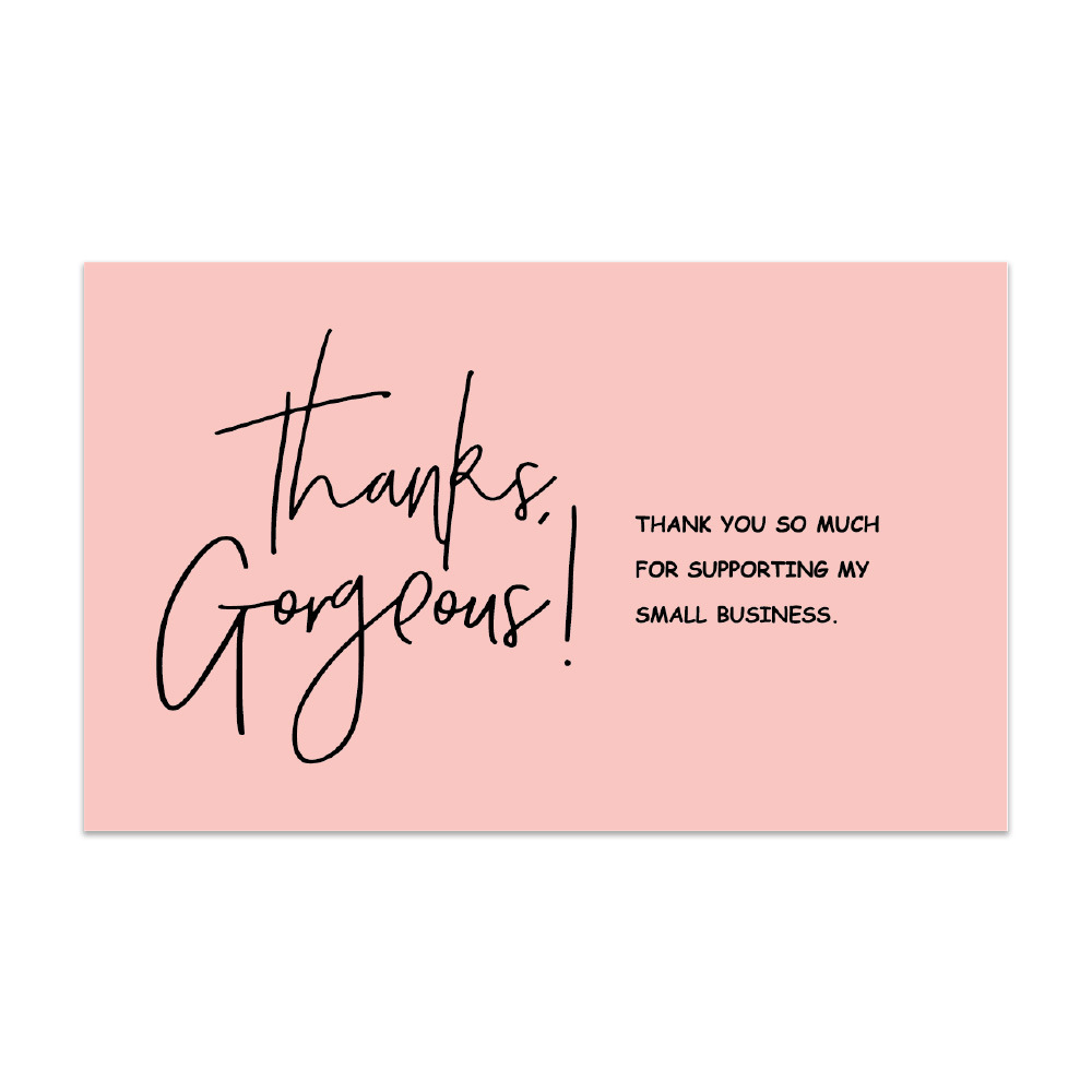 Wholesale Cheap Custom Thank You Card For Support Your Businesses Greeting Card With Logo Thank You Card Printing