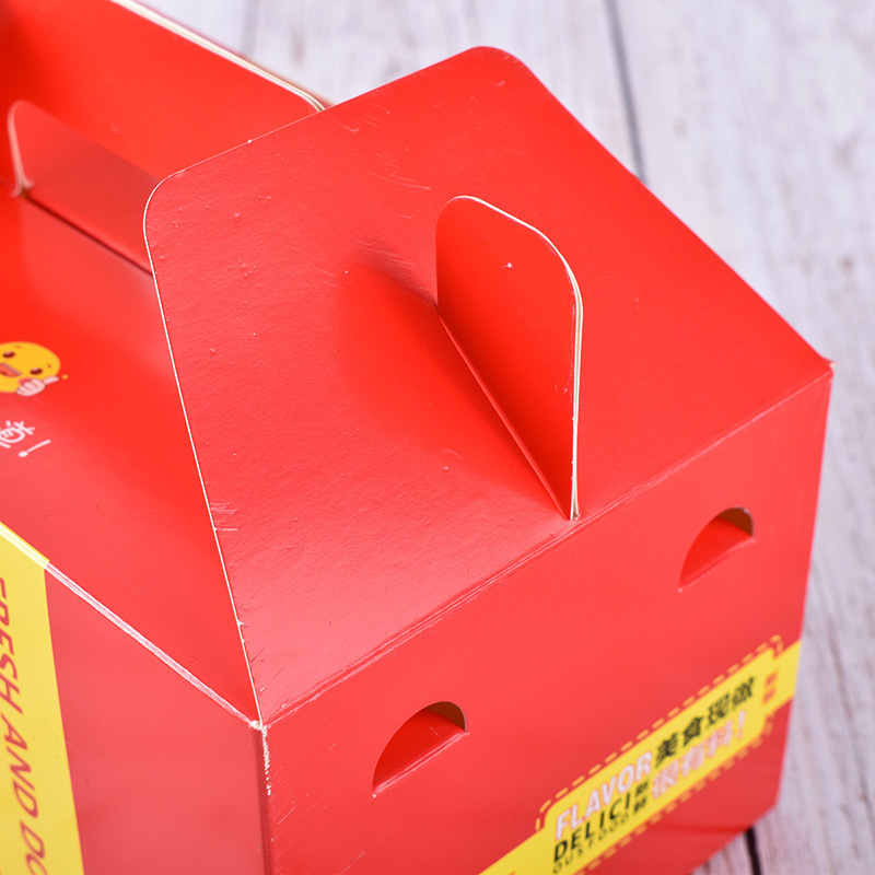 Disposable Burger Box Wholesale Fast Food Take-out Box Bento Lunch Fries Fried Chicken Rice Paper Box