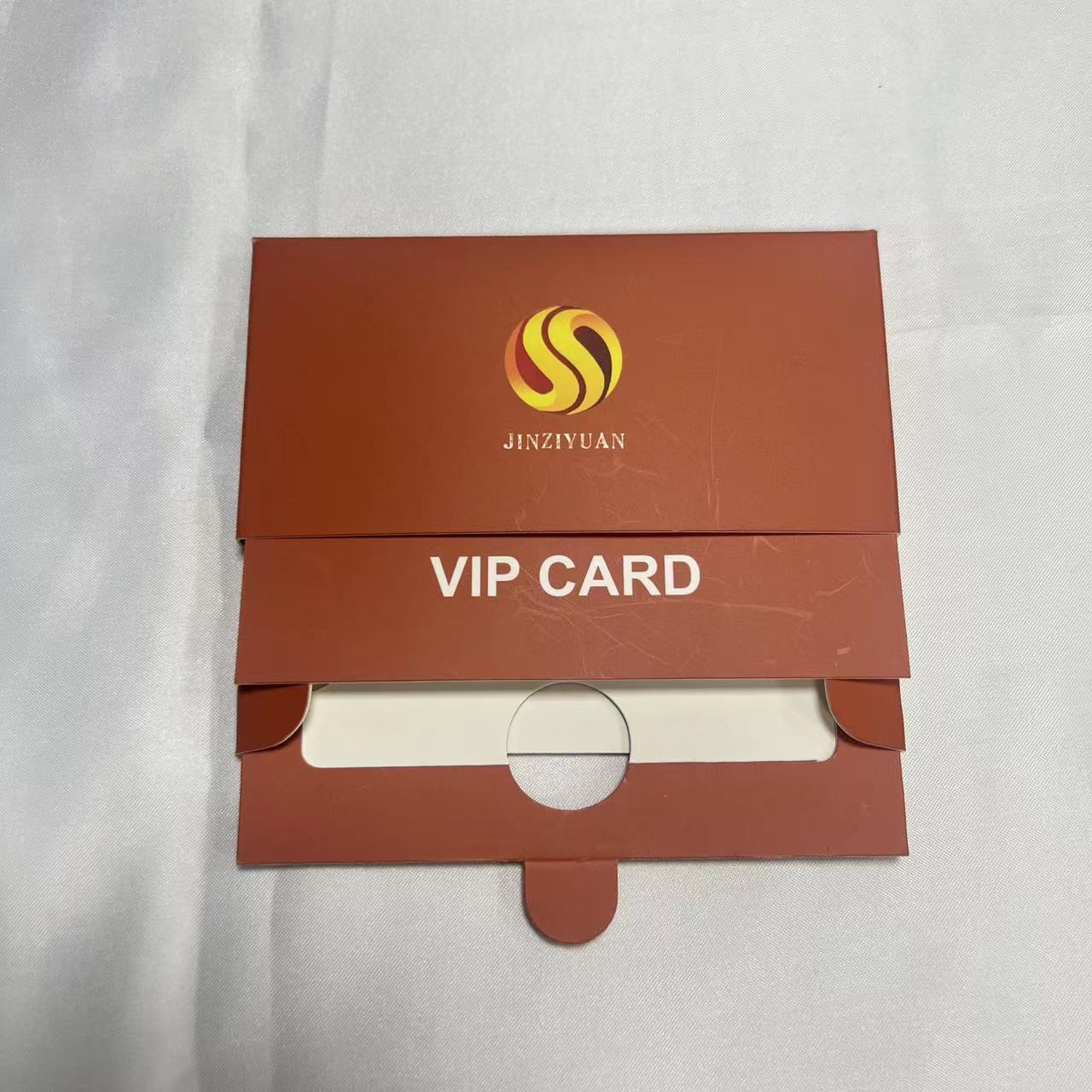 Custom push slider gift credit card packaging for metal telecom sim card