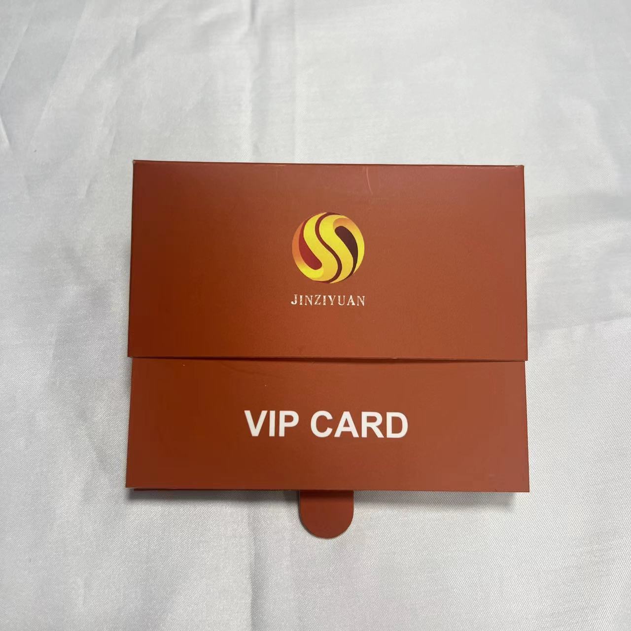 Custom push slider gift credit card packaging for metal telecom sim card