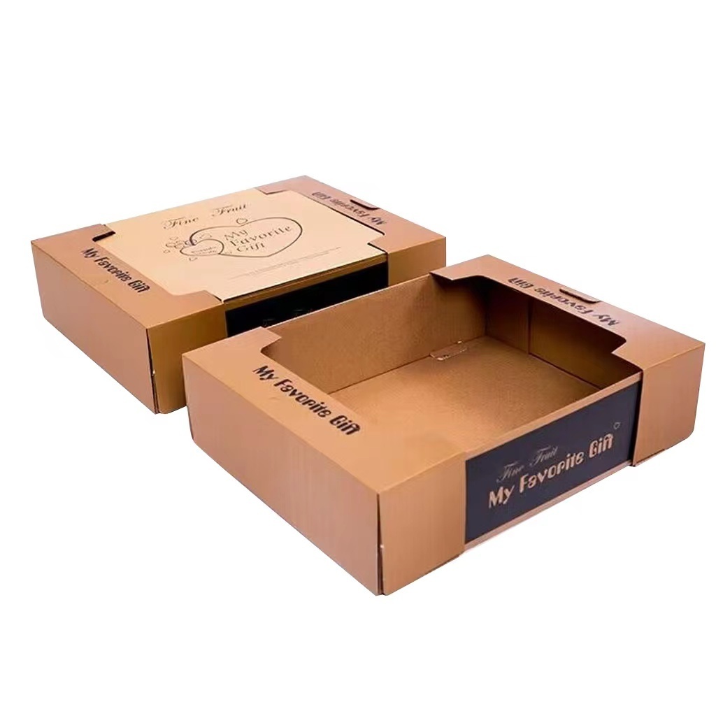 Custom Rigid Banana Boxes Mango 6kg Carton Cardboard Fruits Packaging Supplier For Strawberry Pineapples Vegetables Box