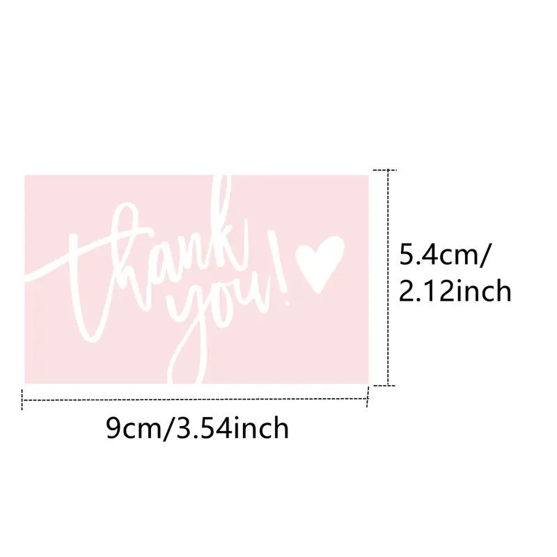 Wholesale Cheap Custom Thank You Card For Support Your Businesses Greeting Card With Logo Thank You Card Printing