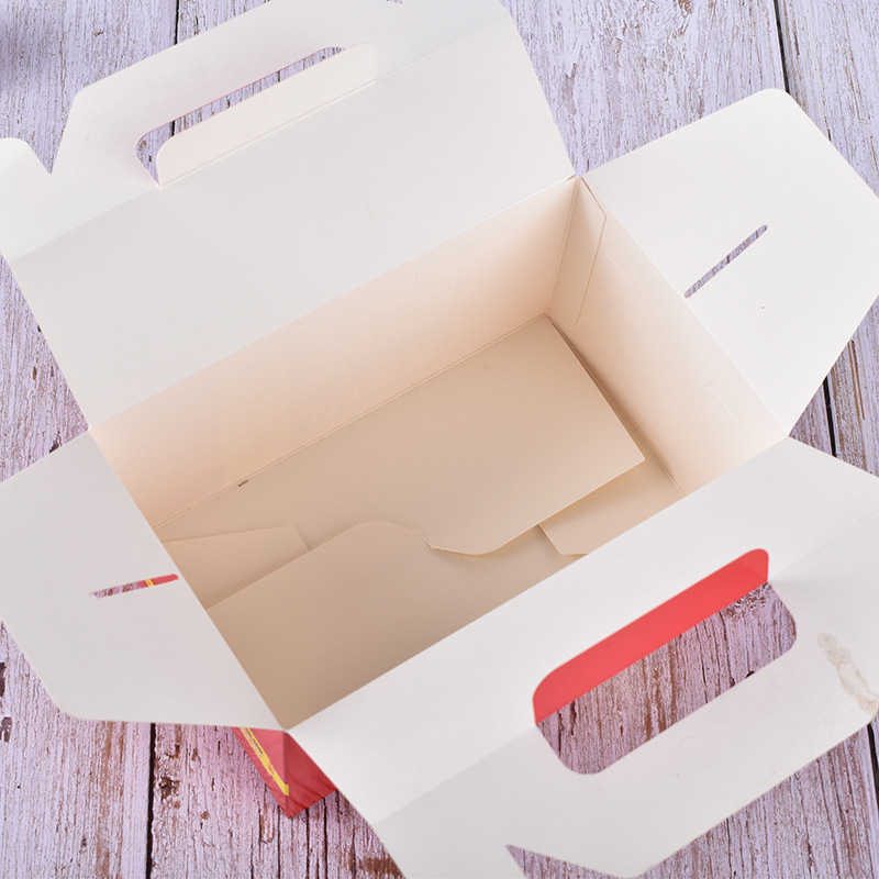 Disposable Burger Box Wholesale Fast Food Take-out Box Bento Lunch Fries Fried Chicken Rice Paper Box