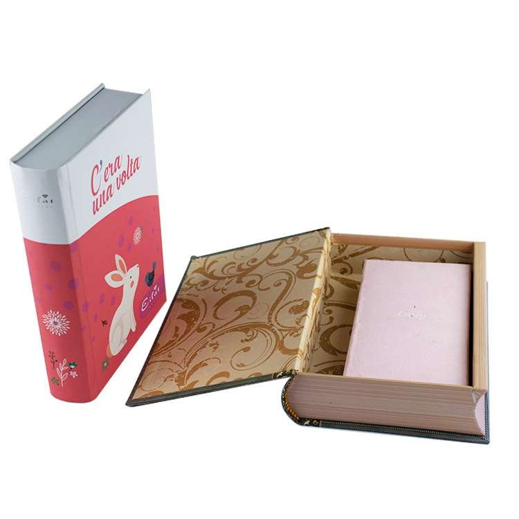 Wholesale luxurious cardboard custom printed empty paper decoration fake book packing box