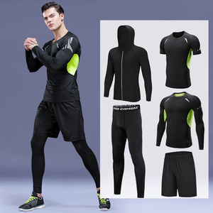 High Quality Men Quick Dry  T Shirt Sports Wear Track Suit Sportswear ensembles pour hommes Sweatsuit Jogging Tracksuits Set