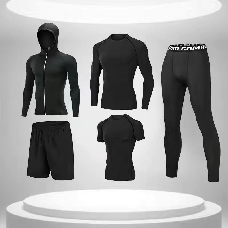 High Quality Men Quick Dry  T Shirt Sports Wear Track Suit Sportswear ensembles pour hommes Sweatsuit Jogging Tracksuits Set