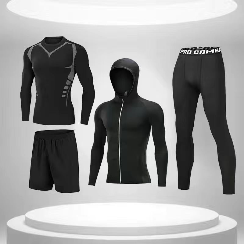 High Quality Men Quick Dry  T Shirt Sports Wear Track Suit Sportswear ensembles pour hommes Sweatsuit Jogging Tracksuits Set