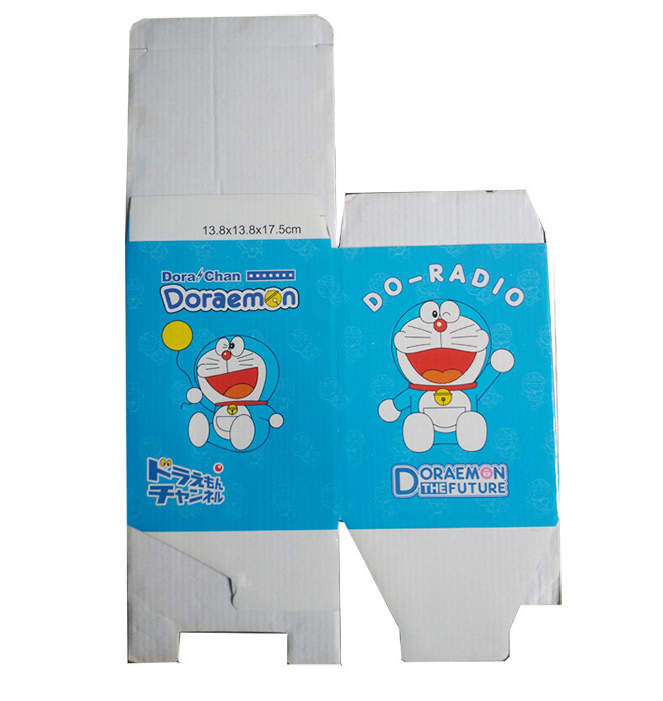 Custom Made Printed Paper Toy Packaging Box With Clear PVC Window Phone Case Packaging with logo