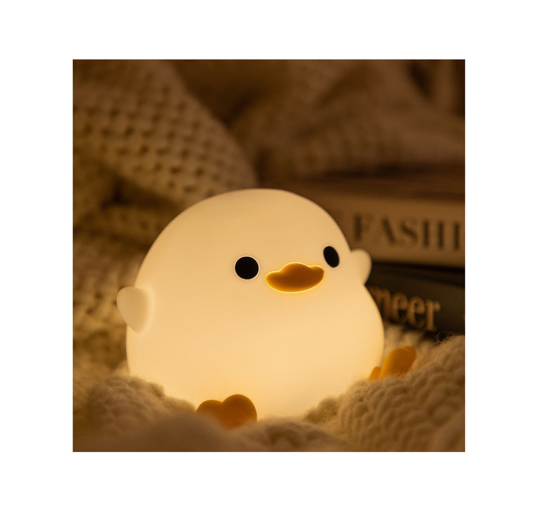 High Quality Touch Switch Led Bedside Duck Night Lights Chargeable Silicone Night Light Rechargeable Usb Night Light