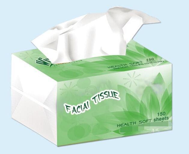 Soft pack custom printed white color toilet tissue paper facial tissue