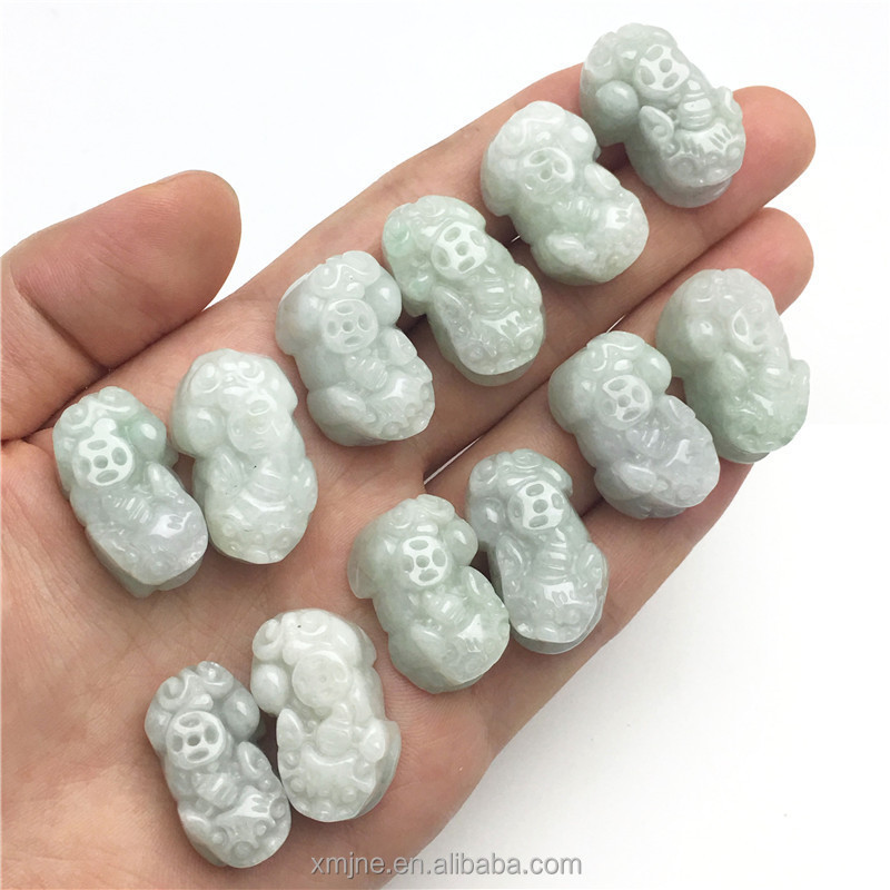 Certified Grade A Burma Jade And Brave Pendant  Jadeite Craft Weaving DIY Jewelry Accessories Pendant Manufacturers Wholesale