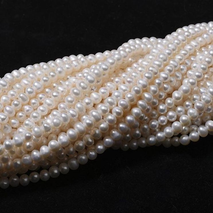 Certified white cultured natural real freshwater pearl strand string beads wholesale loose round fresh water freshwater pearl