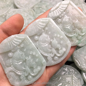 Certified Grade A Myanmar Jade  Fish Brand Yuyue Longmen Jade Pendant Pendant Jade Handicraft Factory Wholesale