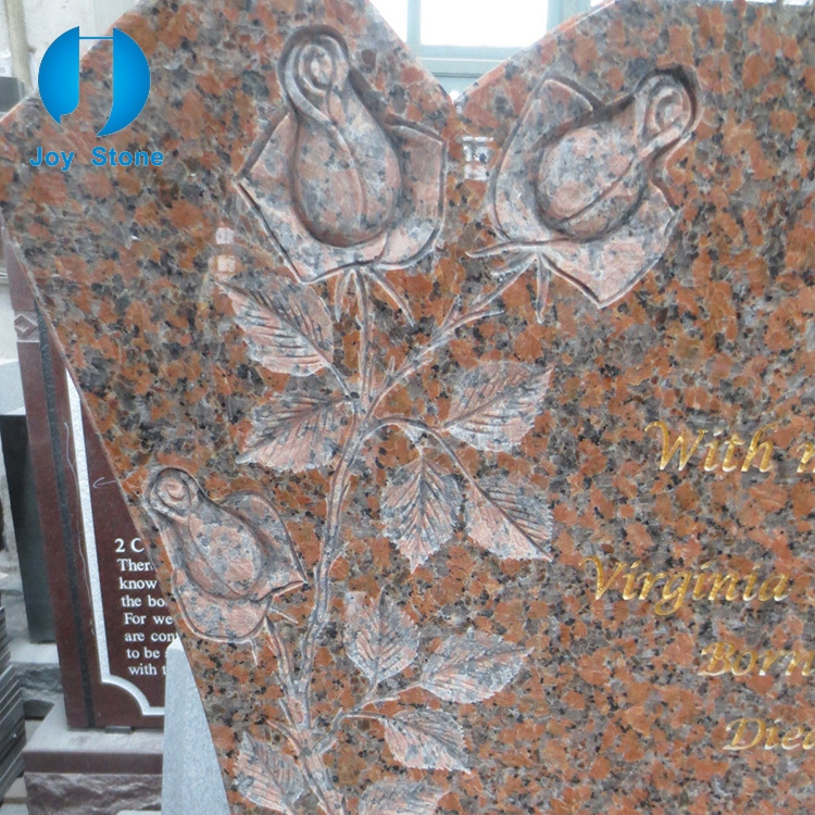 Marble Red Granite Tombstone Belgium Granite Grave Tombstone Slab Simple Monument Tombstone Designs