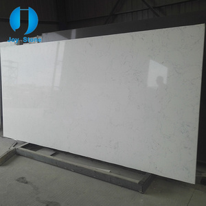 Wholesale Manufacture Engineered Calacatta White Gold Artificial Quartz Stone  Big Size Carrara White Quartz Price