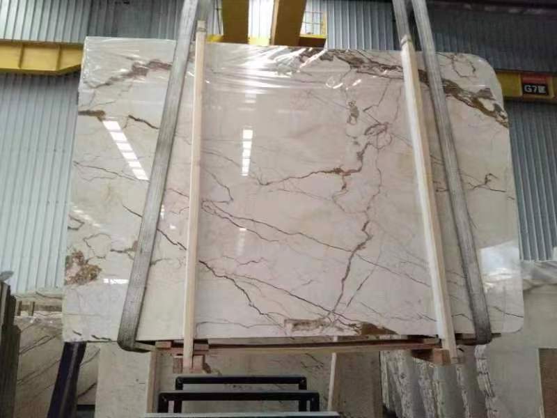 Sofitel Gold Marble  Countertop Polished Beige With Golden Vein Marble Slabs Marble Ceiling Tiles