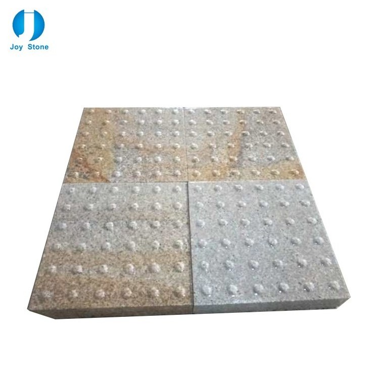 2023 Factory Supply Dark Grey Concave Spot Lane Path Tactile Granite Blind Stone Paving Stone