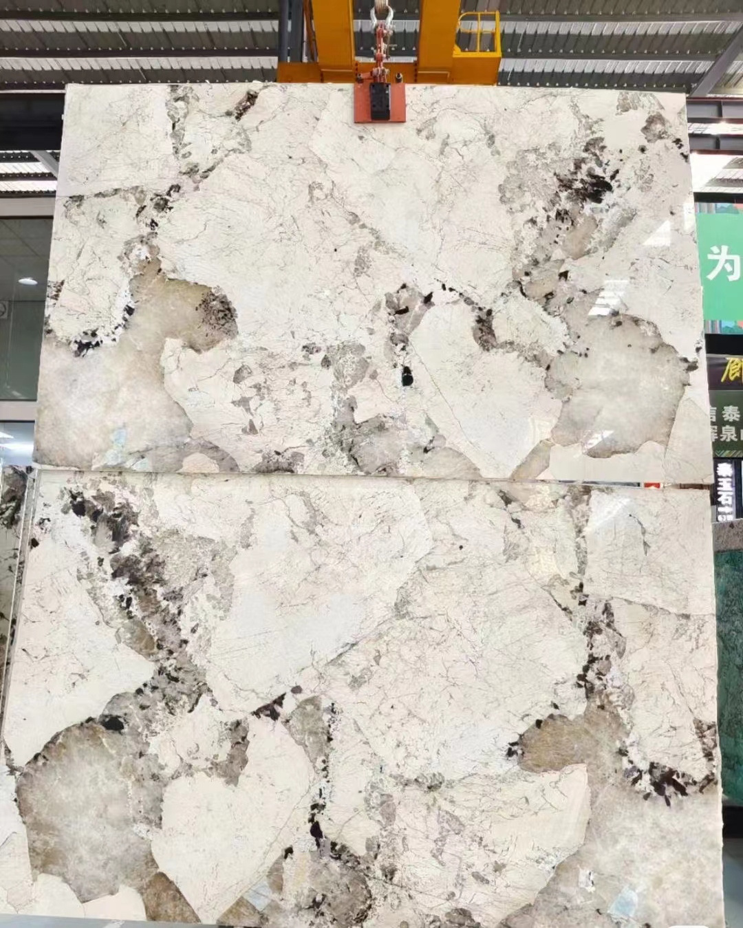 Wholesale Pandora White Marble Stone Big Slab Patagonia Marble Slab Tile Natural Luxury Stone Brazilian Pandora Marble