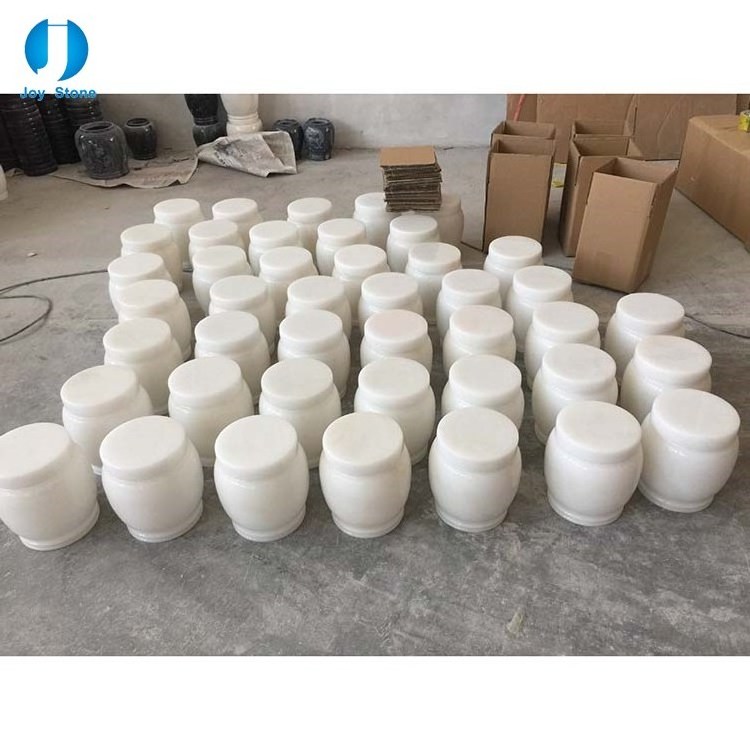 New Design Funeral Cemetery Customized Cremation Urn Marble Cremation Urn Grey and White Best Wholesale Hot Sale Adult Metal