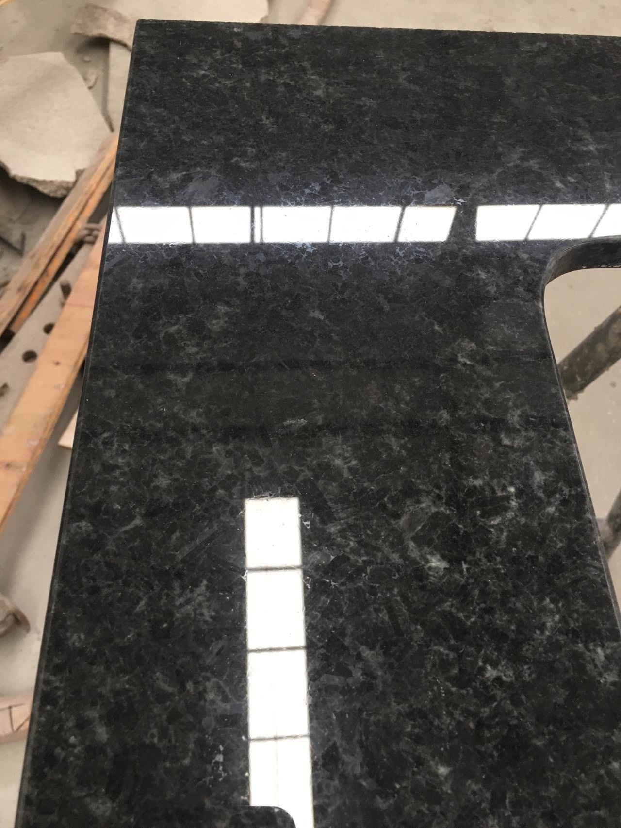 Factory Price Luxury Table Angola Black Granite Slabs Stone Floor Tile Wall Tile Kitchen Countertop Dining Table Wall Tiles