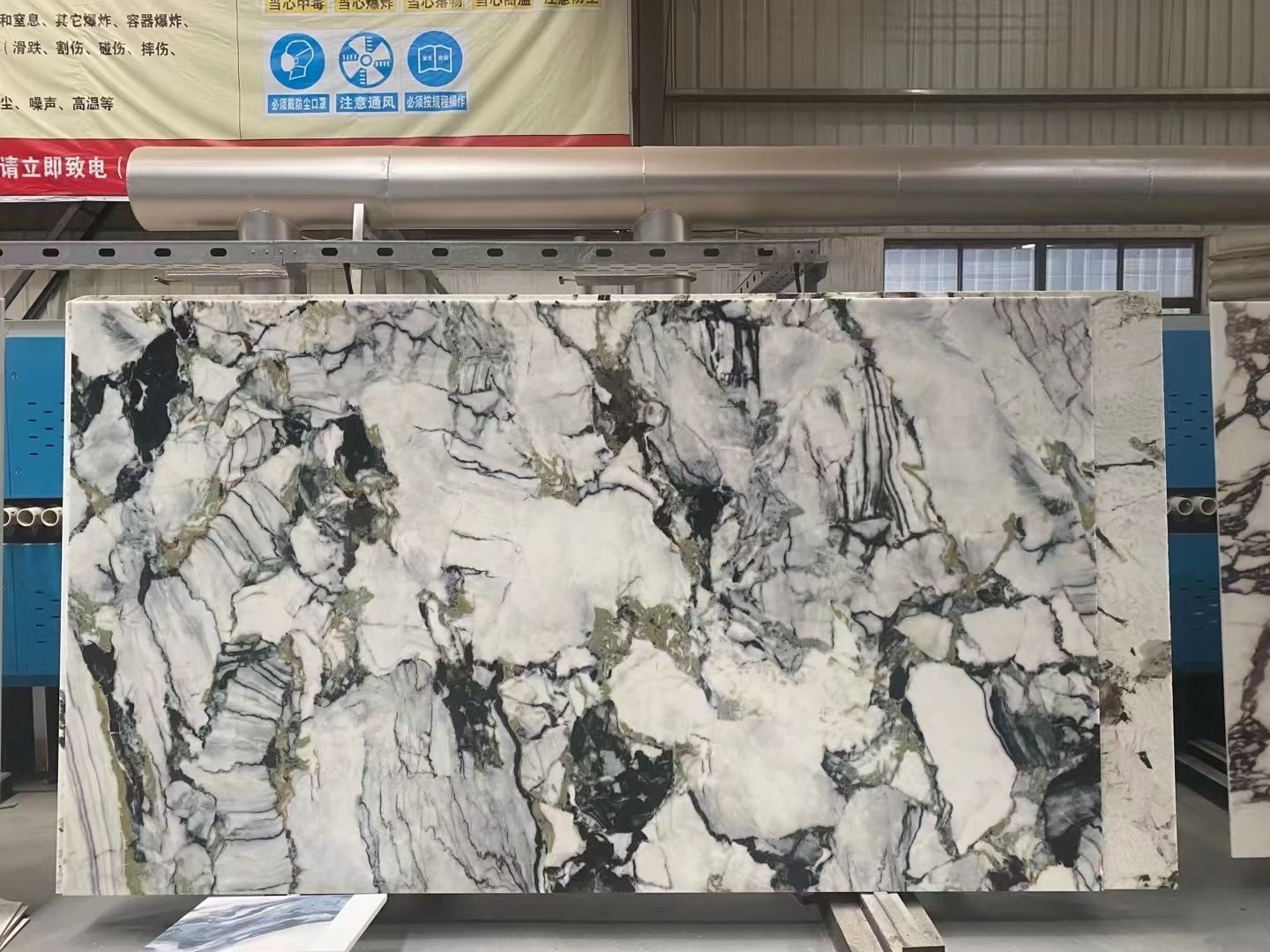 Factory Price Natural Artificial Black And White Slab Backlit Quartzite Marble For Background Wall Panel Countertop