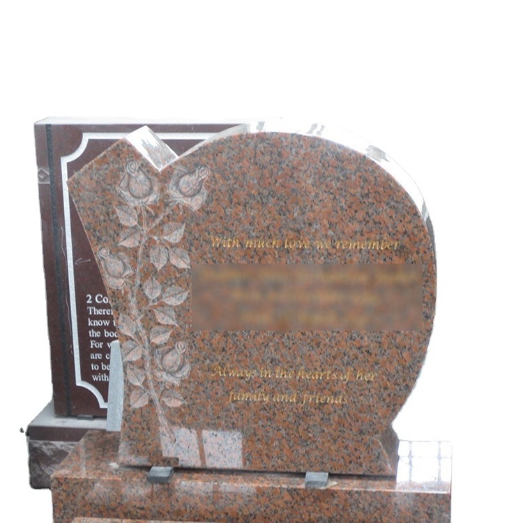 Marble Red Granite Tombstone Belgium Granite Grave Tombstone Slab Simple Monument Tombstone Designs