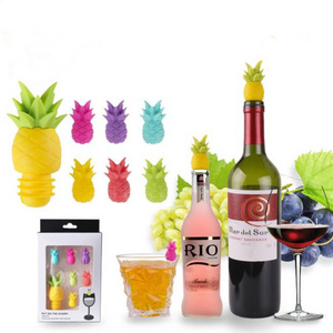 Silicone Wine Stoppers Reusable Wine Stopper with wine cup Decorations