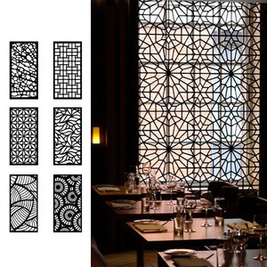 OEM aluminium iron brass acrylic laser cut decorative panels laser cut perforated screens with arabic aluminum fencing wall