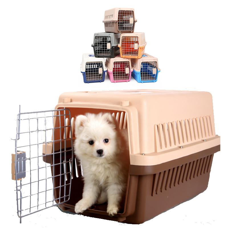 Best Selling Small Animal Dog Travel Carrier Cage Small Flight Plastic Pet Carrier Big Outdoor Cat Dog Carrier