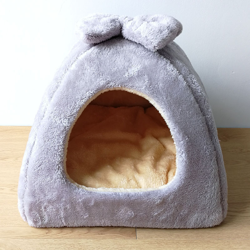 New Winter Warm Multi Color Portable Dog Cat House Play Tent Cat Dog Bed Soft Cat Tent Dog Kennel