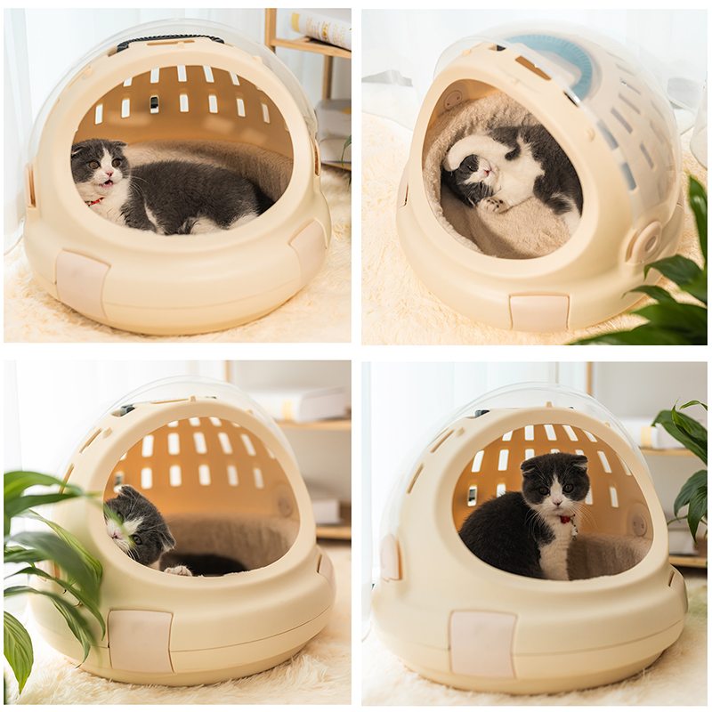 Space Capsule Cat Bag Breathable Portable Air Case Pet House Large Space Portable Backpack Cat Carrier Box Bed