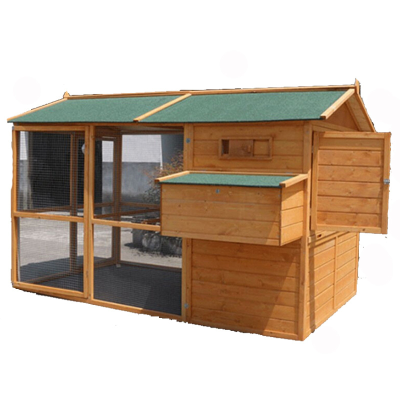 Good Price Easy Clean Wooden Layer Metal Mesh Large Chicken Coops With Large Run For Sale