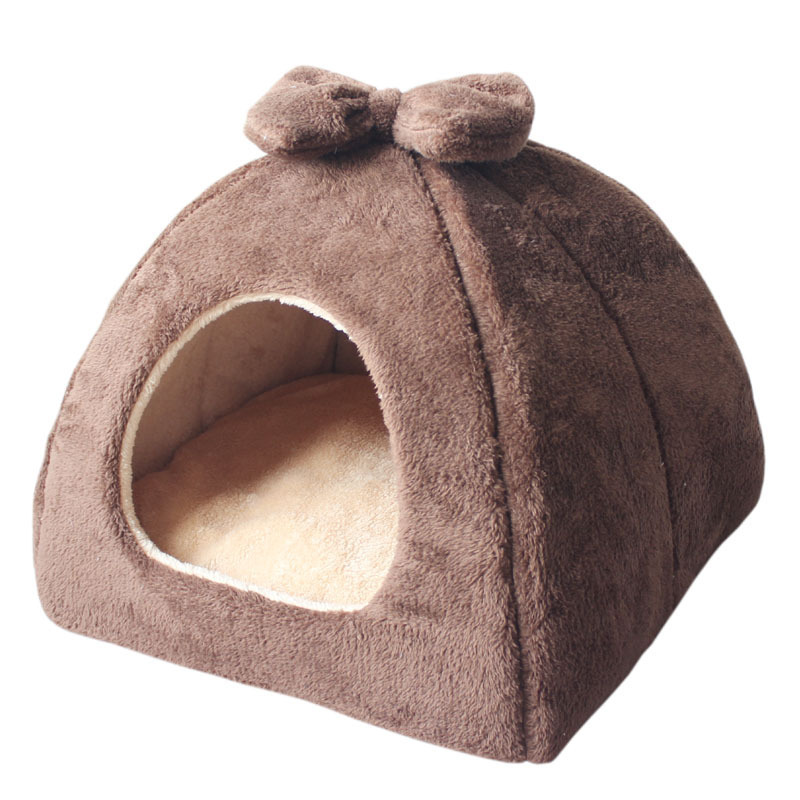 New Winter Warm Multi Color Portable Dog Cat House Play Tent Cat Dog Bed Soft Cat Tent Dog Kennel