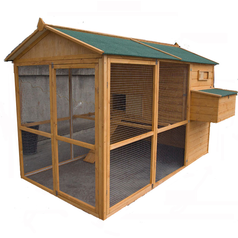 Good Price Easy Clean Wooden Layer Metal Mesh Large Chicken Coops With Large Run For Sale