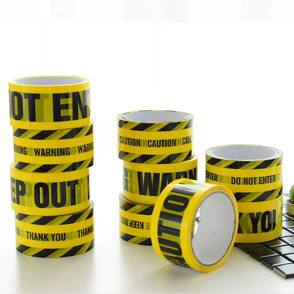 WARNING TAPE PE Yellow CAUTION Tape Roll Non Adhesive Construction Safety custom barricade Warning Tape