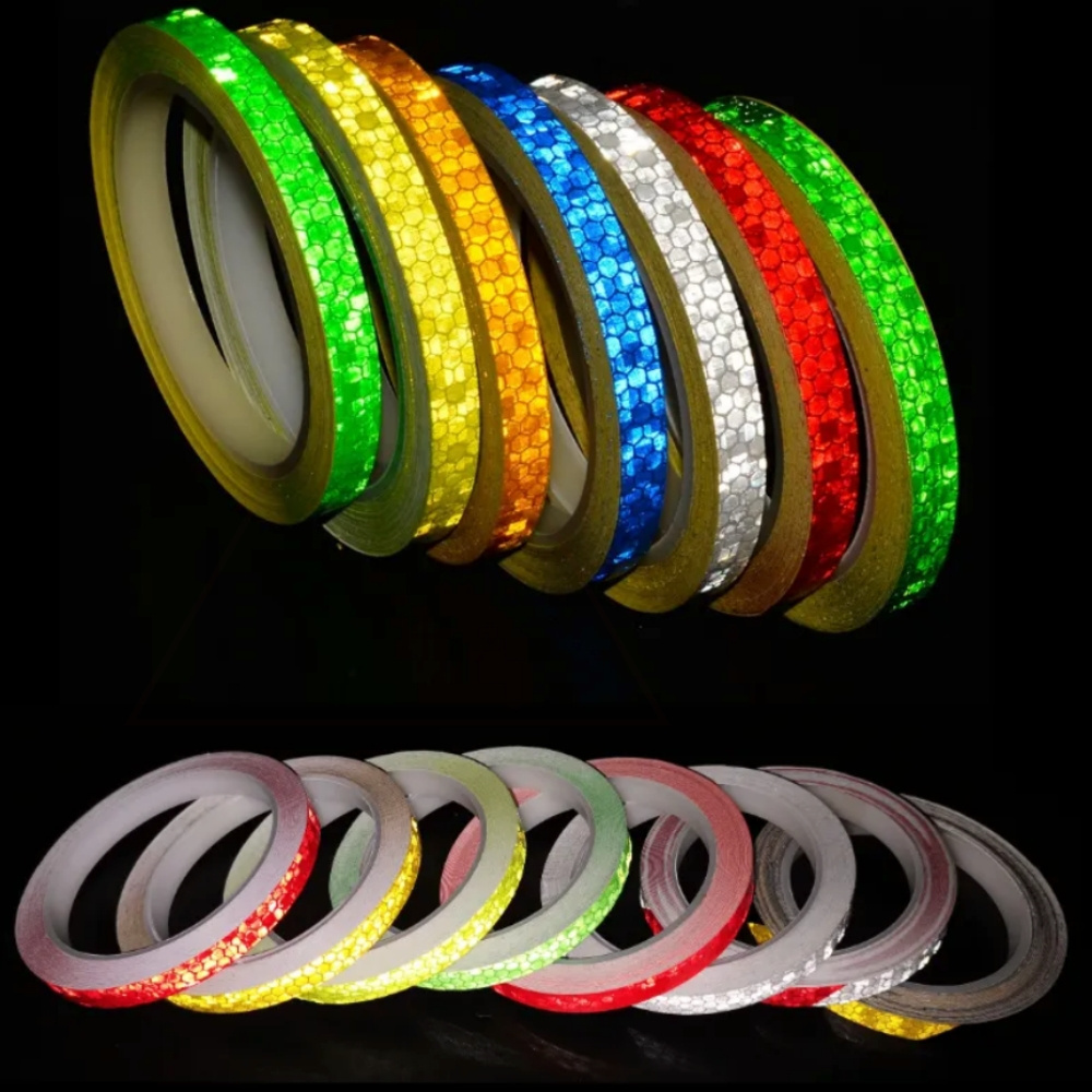 Safety Mark Reflective Tape Stickers Car Styling Self Adhesive Warning Tape Automobiles Motorcycle Reflective Film