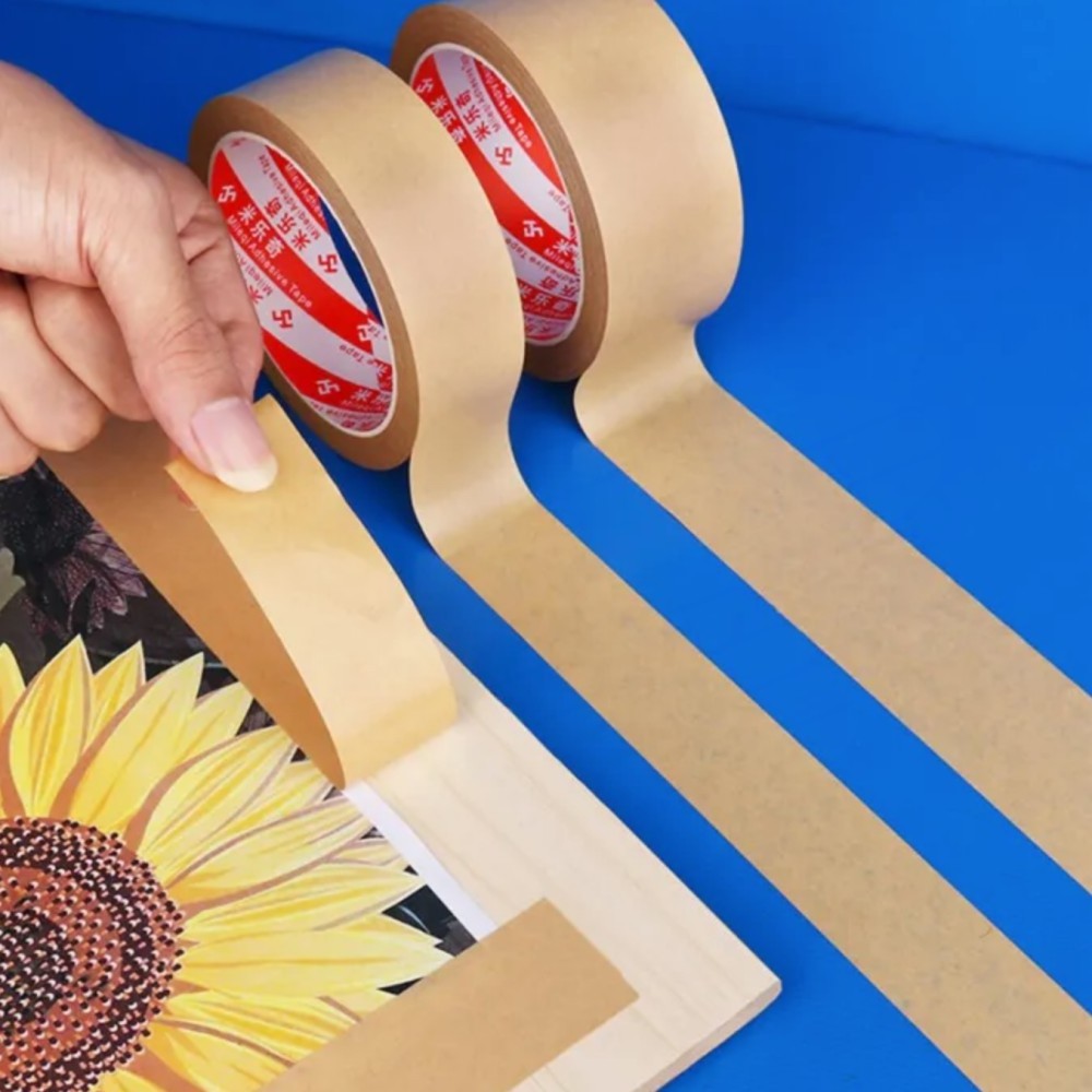 Packing Kraft Adhesive Paper Tape Kraft Paper Tape Self Adhesive Competitive Price Kraft Paper Masking Tape