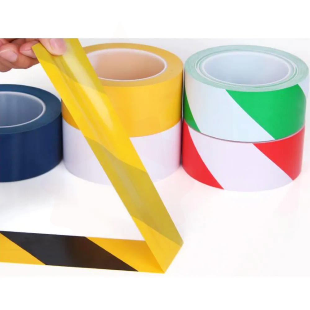 Pvc Dangerous Caution High Visibility Warning ESD Anti-static Tape for Static Sensitive Area Warning Tape