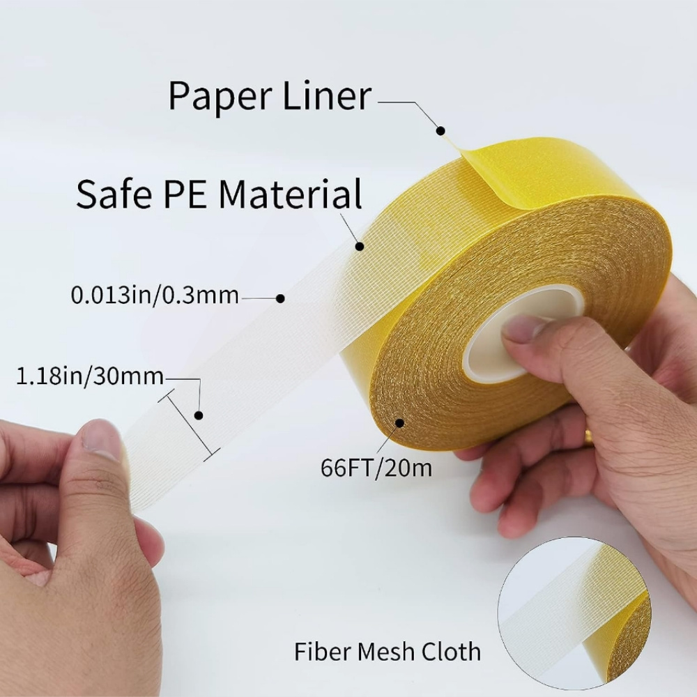 High viscosity Binding Double Sided Cloth Seam Fabric Bonding Self Adhesive Fixing Hot Melt Seaming Carpet Tape