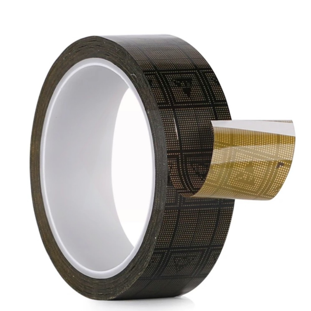 Cheap factory price Brown Black Single double Side OPP PET Film ESD Shielding Conductive Antistatic Grid Adhesive Tape