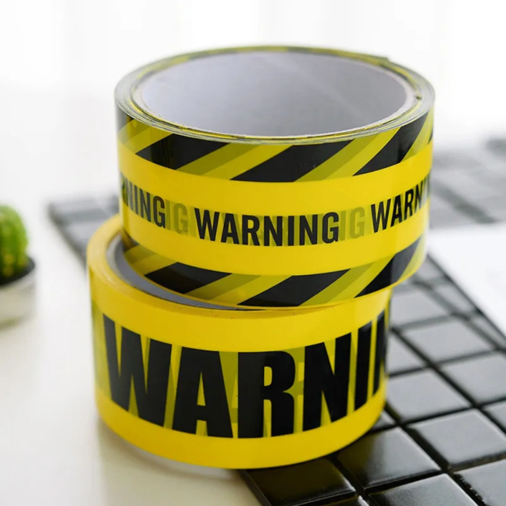 WARNING TAPE PE Yellow CAUTION Tape Roll Non Adhesive Construction Safety custom barricade Warning Tape