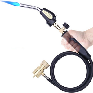 Propane Mapp Gas Torch Trigger Start Hose Torch Map Gas Torch Kit Adjustment Knob, Brazing Torch Kit, Soldering Welding